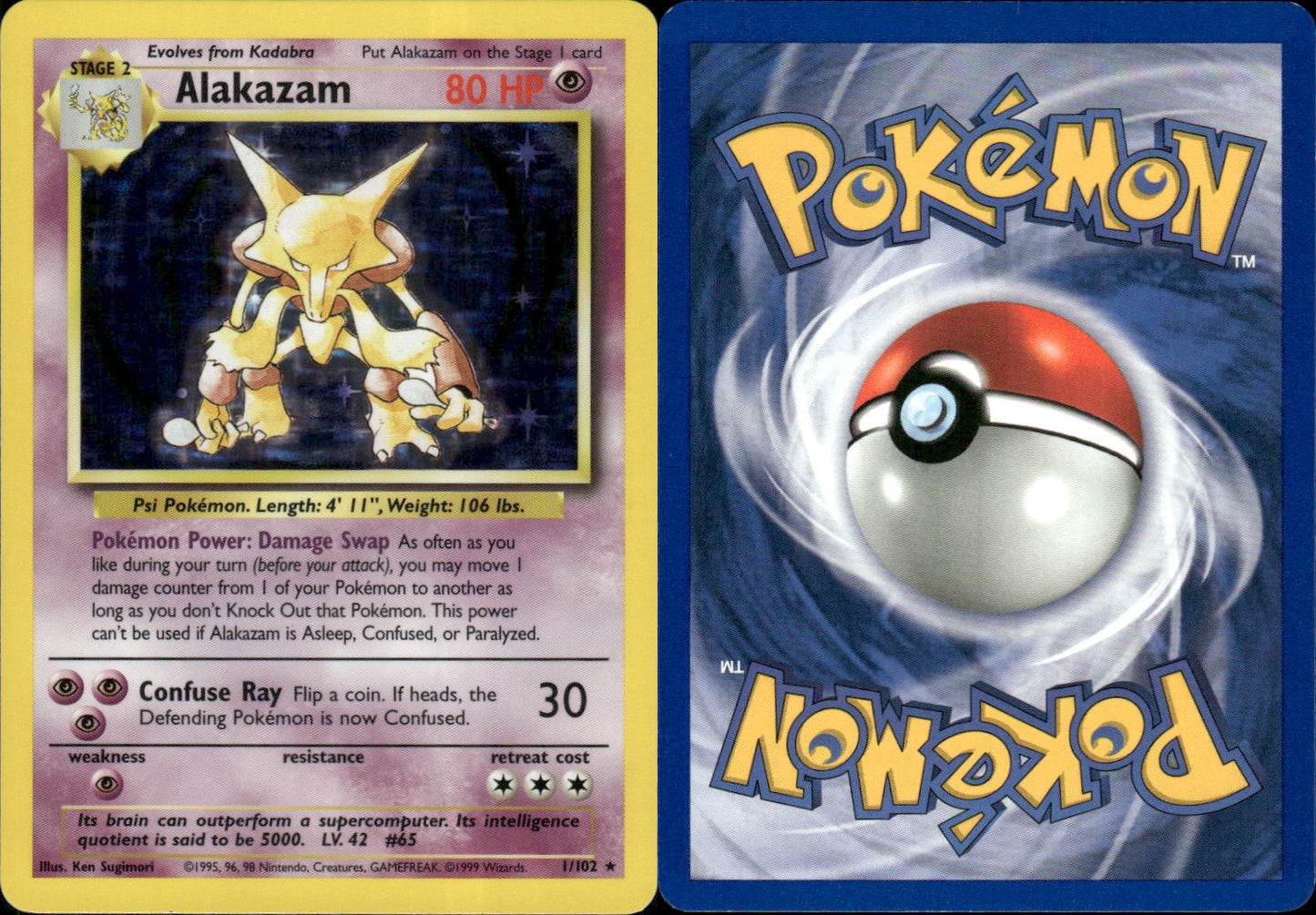 Alakazam (1/102) [Base Set Unlimited]