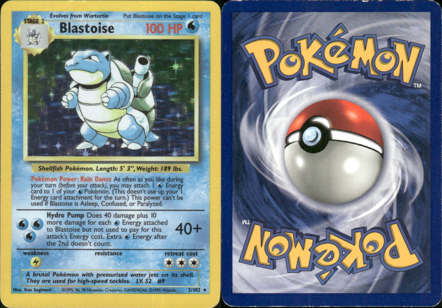 Pokemon base set unlimited Blastoise and evolutions buy