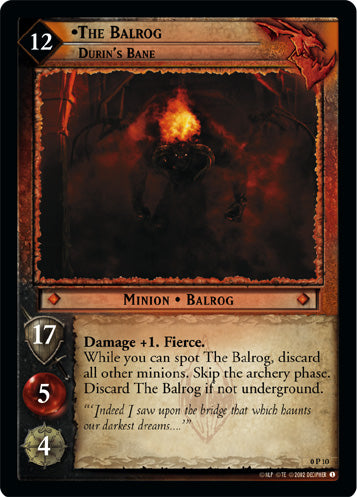 The Balrog, Durin's Bane  (0P10) [LotR Promo]