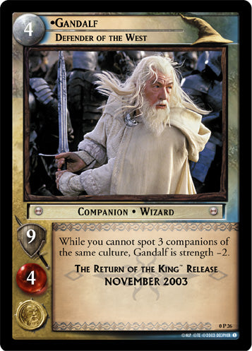 Gandalf, Defender of the West  (0P26) [LotR Promo]