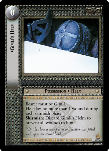 Gimli's Helm  (0P34) [LotR Promo]