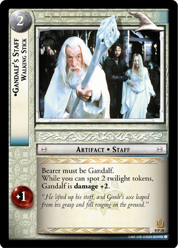 Gandalf's Staff, Walking Stick  (0P38) [LotR Promo]