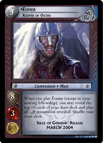 Eomer, Keeper of Oaths  (0P49) [LotR Promo]