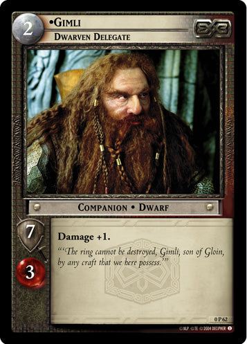 Gimli, Dwarven Delegate  (0P62) [LotR Promo]