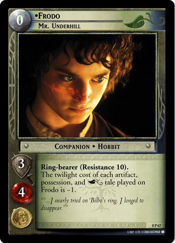 Frodo, Mr. Underhill  (0P67) [LotR Promo]