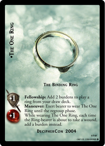 The One Ring, The Binding Ring  (0P68) [LotR Promo]