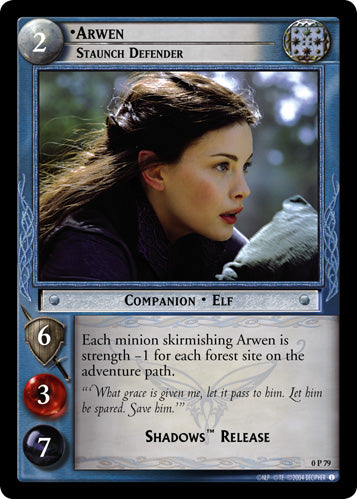 Arwen, Staunch Defender  (0P79) [LotR Promo]