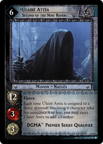 Ulaire Attea, Second of the Nine Riders  (0P83) [LotR Promo]