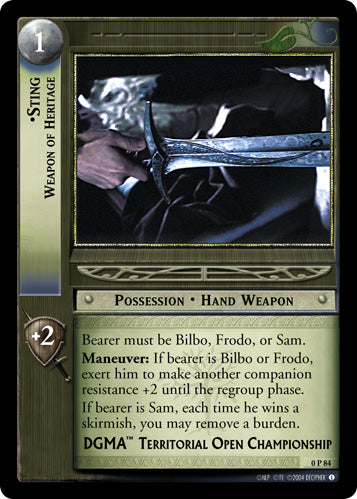 Sting, Weapon of Heritage  (0P84) [LotR Promo]