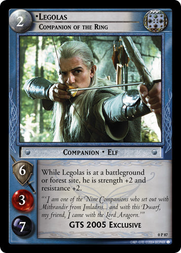 Legolas, Companion of the Ring  (0P87) [LotR Promo]