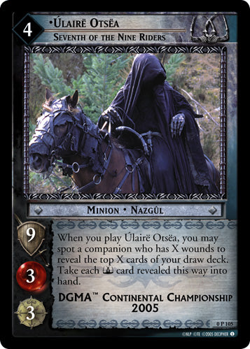 Ulaire Otsea, Seventh of the Nine Riders  (0P105) [LotR Promo]