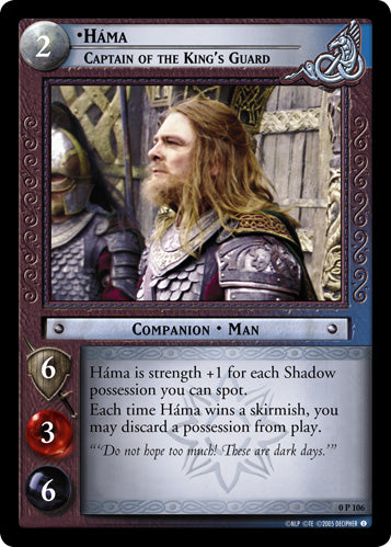 Hama, Captain of the King's Guard  (0P106) [LotR Promo]