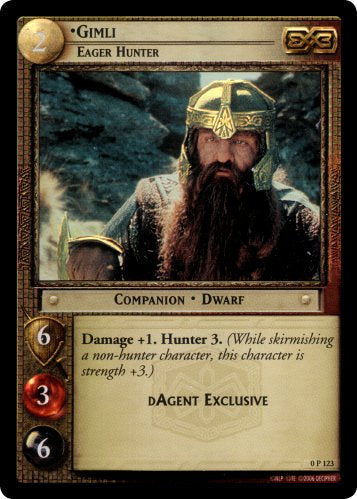 Gimli, Eager Hunter  (0P123) [LotR Promo]