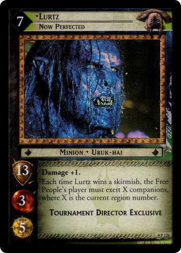 Lurtz, Now Perfected  (0P126) [LotR Promo]