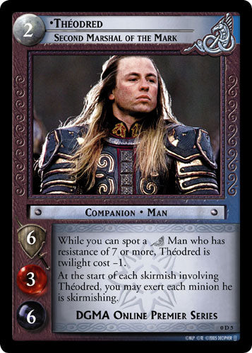 Theodred, Second Marshal of the Mark  (0D5) [LotR Promo]