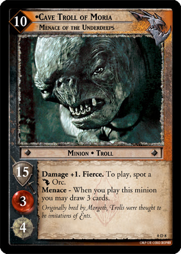 Cave Troll of Moria, Menace of the Underdeeps  (0D8) [LotR Promo]