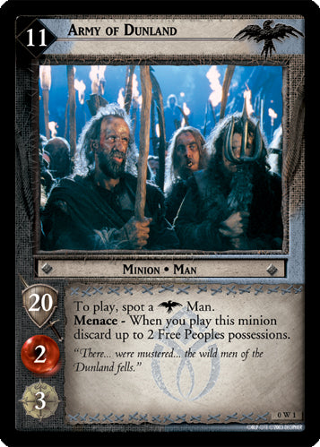 Army of Dunland  (0W1) [LotR Promo]