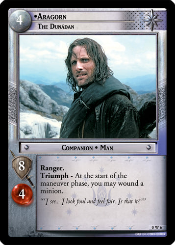 Aragorn, The Dunadan  (0W6) [LotR Promo]