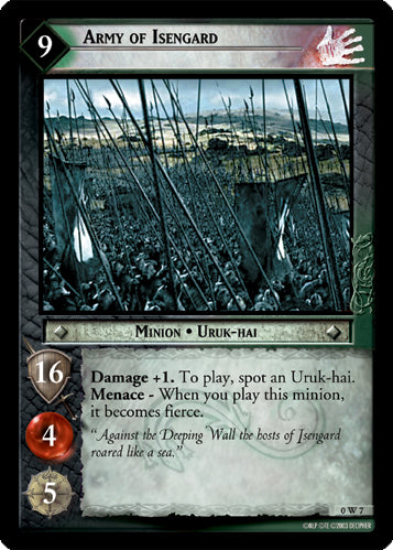 Army of Isengard  (0W7) [LotR Promo]