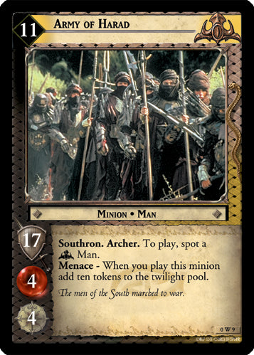 Army of Harad  (0W9) [LotR Promo]