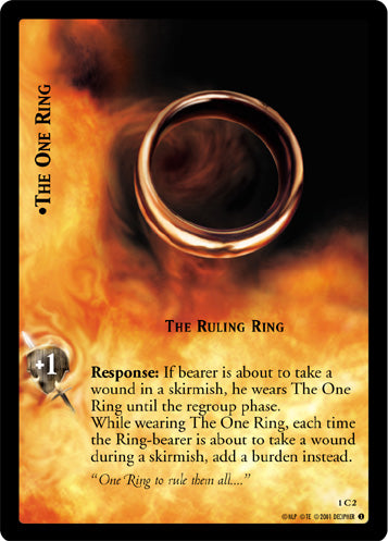 The One Ring, The Ruling Ring (1C2) [The Fellowship of the Ring]