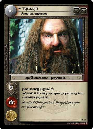 Gimli, Son of Gloin (T) (1R13T) [The Fellowship of the Ring]