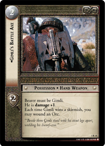 Gimli's Battle Axe (1R14) [The Fellowship of the Ring]