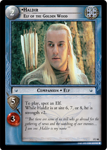 Haldir, Elf of the Golden Wood (1U48) [The Fellowship of the Ring]