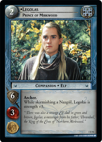 Legolas, Prince of Mirkwood (1U51) [The Fellowship of the Ring]