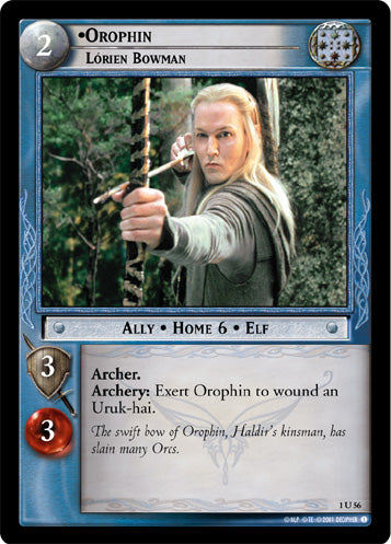 Orophin, Lorien Bowman (1U56) [The Fellowship of the Ring]