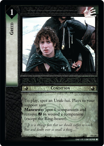 Greed (1R125) [The Fellowship of the Ring]