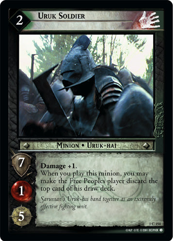 Uruk Soldier (1C154) [The Fellowship of the Ring]