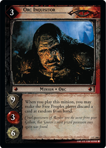 Orc Inquisitor (1C268) [The Fellowship of the Ring]