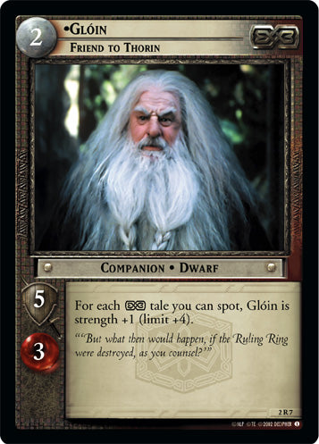 Gloin, Friend to Thorin (2R7) [Mines of Moria]