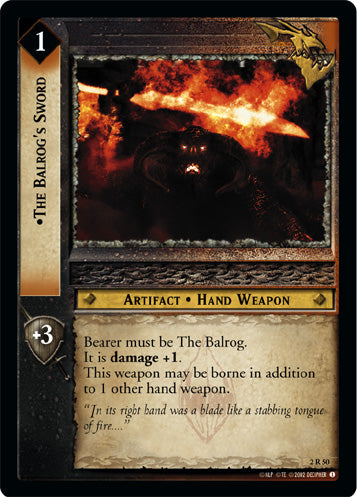 The Balrog's Sword (2R50) [Mines of Moria]