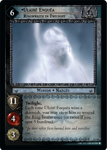 Ulaire Enquea, Ringwraith in Twilight (2U83) [Mines of Moria]