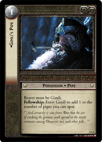 Gimli's Pipe (3U2) [Realms of the Elf-lords]