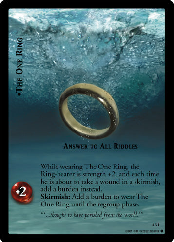 The One Ring, Answer To All Riddles (4R1) [The Two Towers]