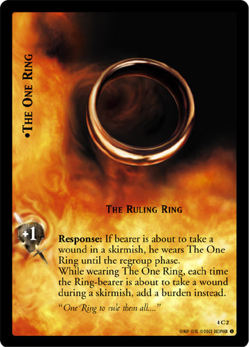 The One Ring, The Ruling Ring (4C2) [The Two Towers]