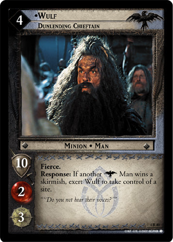 Wulf, Dunlending Chieftain (4R40) [The Two Towers]