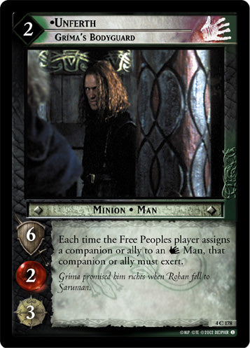 Unferth, Grima's Bodyguard (4C178) [The Two Towers]