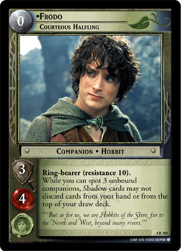 Frodo, Courteous Halfling (4R301) [The Two Towers]