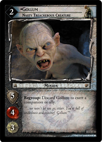 Gollum, Nasty Treacherous Creature (5C24) [Battle of Helm's Deep]