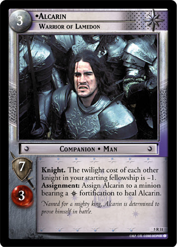 Alcarin, Warrior of Lamedon (5R31) [Battle of Helm's Deep]