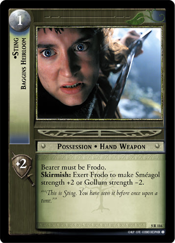 Sting, Baggins Heirloom (5R116) [Battle of Helm's Deep]