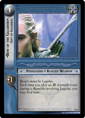 Bow of the Galadhrim, Gift of Galadriel (7R18) [The Return of the King]