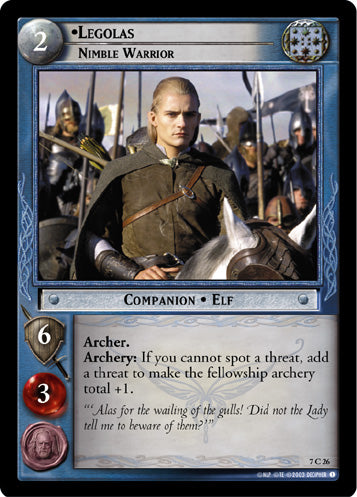 Legolas, Nimble Warrior (7C26) [The Return of the King]