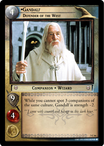 Gandalf, Defender of the West (7C36) [The Return of the King]