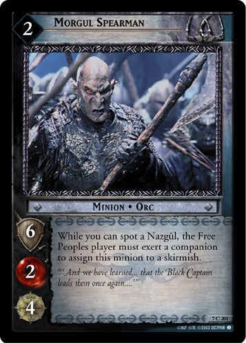 Morgul Spearman (7C201) [The Return of the King]