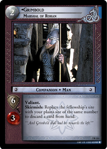 Grimbold, Marshal of Rohan (7R233) [The Return of the King]